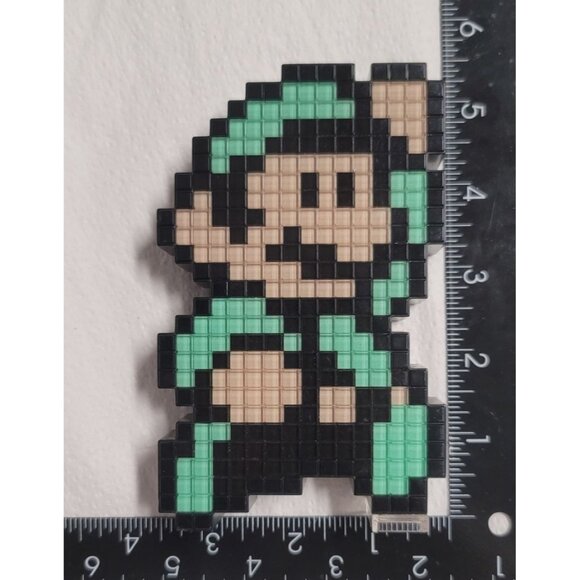 Super Mario Bros 3 Luigi Pixel Pals Light-Up Collectible - Works Prerfectly - Picture 6 of 8